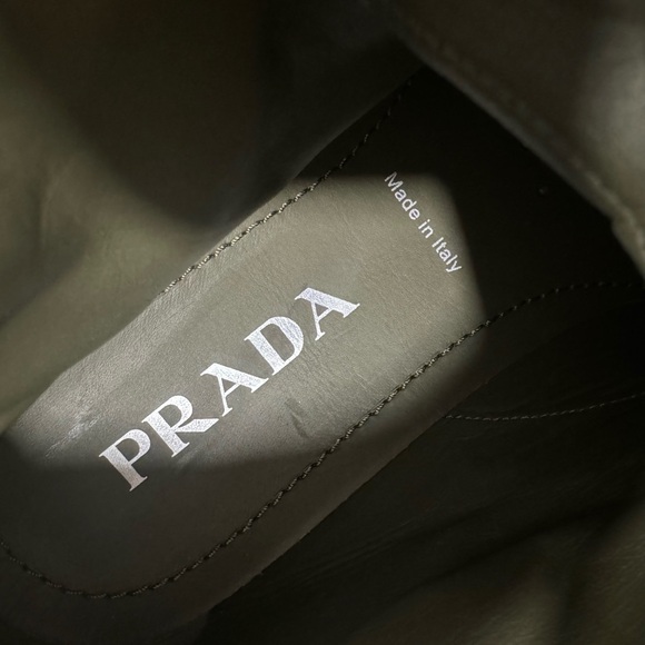 PRADA Monolith leather and Re-Nylon boots with pouch - Picture 9 of 15